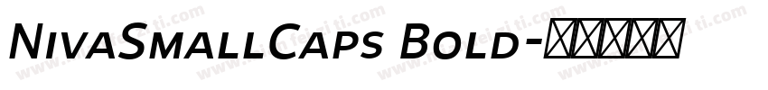 NivaSmallCaps Bold字体转换